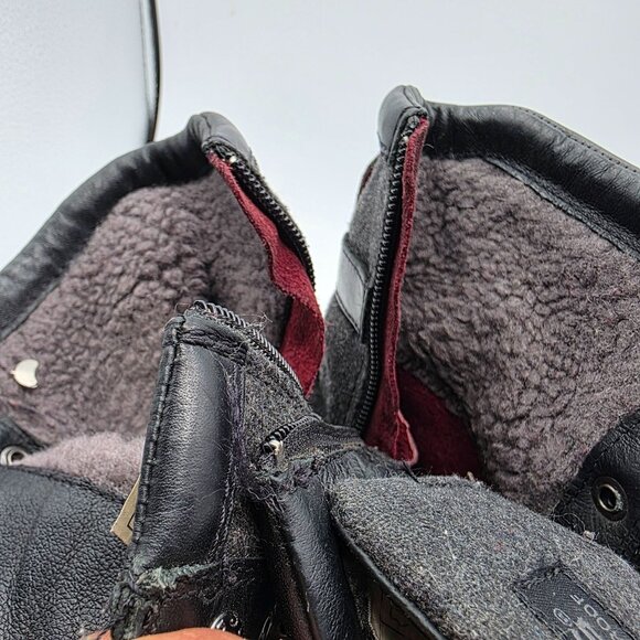 UGG Kesey Womens Size 7 Black Waterproof Leather Ankle Boots Outdoors Casual - Picture 9 of 13